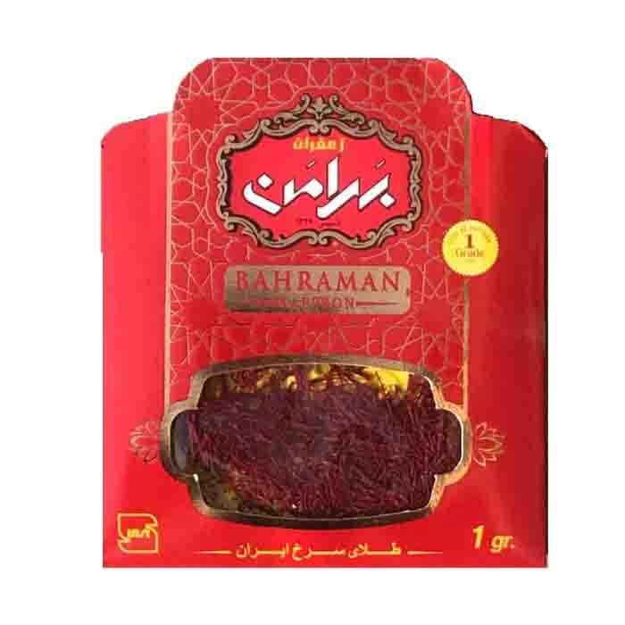 عکس اصلی زعفران رشته ای درجه یک بهرامن مقدار 1 گرم
